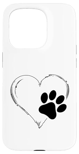 Hülle für iPhone 15 Pro Herz Hund Pfote Hundeliebhaber Hülle für iPhone 15 Pro Herz Hund Pfote Hundeliebhaber von Dog Love Merch
