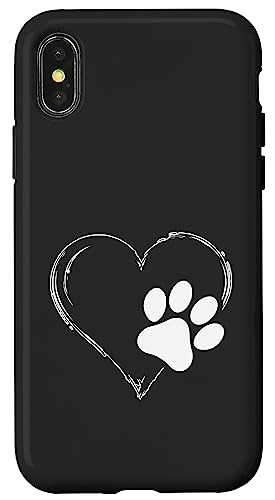 Hülle für iPhone X/XS Herz Hund Pfote Hundeliebhaber Hülle für iPhone X/XS Herz Hund Pfote Hundeliebhaber von Dog Love Merch