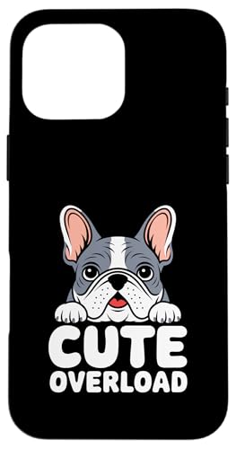 Süße Überlastung Hund Rasse Rettung Haustier Pfoten Französische Bulldogge Hülle für iPhone 16 Pro Max Süße Überlastung Hund Rasse Rettung Haustier Pfoten Französische Bulldogge Hülle für iPhone 16 Pro Max von Dog Lover Breed French Bulldog Sayings Gift