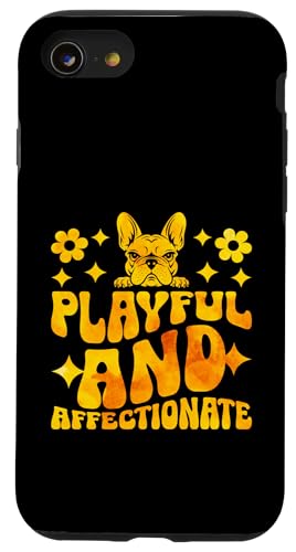 Verspielte und liebevolle Hunderassenrettung Haustier Französische Bulldogge Hülle für iPhone SE (2020) / 7 / 8 von Dog Lover Breed French Bulldog Sayings Gift