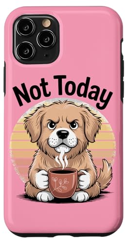 Bürohund Coffee Grumpy Dog Hülle für iPhone 11 Pro von Dog Lover Gifts & Tees