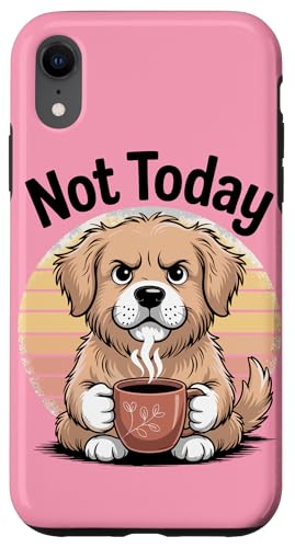 Bürohund Coffee Grumpy Dog Hülle für iPhone XR von Dog Lover Gifts & Tees