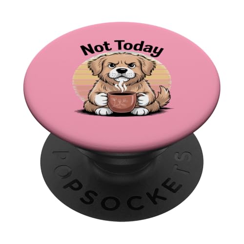 Bürohund Coffee Grumpy Dog PopSockets Klebender PopGrip Bürohund Coffee Grumpy Dog PopSockets Klebender PopGrip von Dog Lover Gifts & Tees