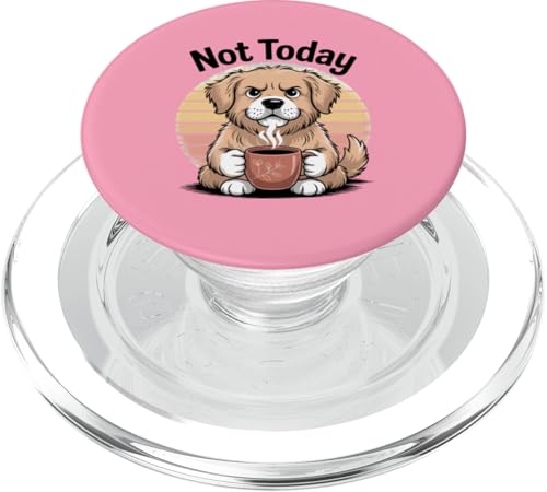 Bürohund Coffee Grumpy Dog PopSockets PopGrip für MagSafe von Dog Lover Gifts & Tees
