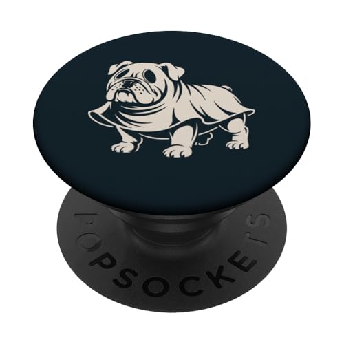 Bulldogge Geisterkostüm Halloween Hund PopSockets Klebender PopGrip von Dog Lover Gifts & Tees