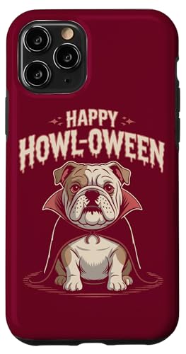 Bulldogge Hund Halloween Howl-Oween Hund Hülle für iPhone 11 Pro von Dog Lover Gifts & Tees