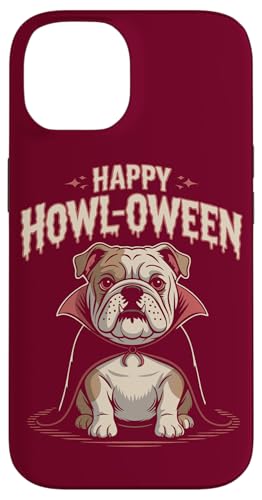 Bulldogge Hund Halloween Howl-Oween Hund Hülle für iPhone 14 von Dog Lover Gifts & Tees