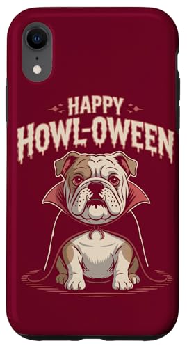 Bulldogge Hund Halloween Howl-Oween Hund Hülle für iPhone XR von Dog Lover Gifts & Tees