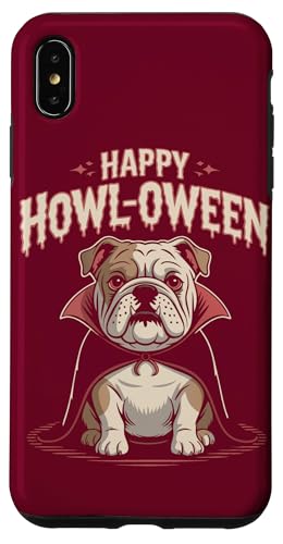 Bulldogge Hund Halloween Howl-Oween Hund Hülle für iPhone XS Max von Dog Lover Gifts & Tees