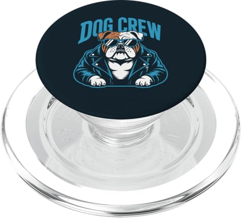 Bulldogge trägt Sonnenbrille Hund PopSockets PopGrip für MagSafe von Dog Lover Gifts & Tees