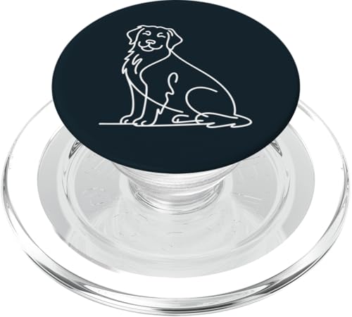 Dog Line Art Hund PopSockets PopGrip für MagSafe von Dog Lover Gifts & Tees