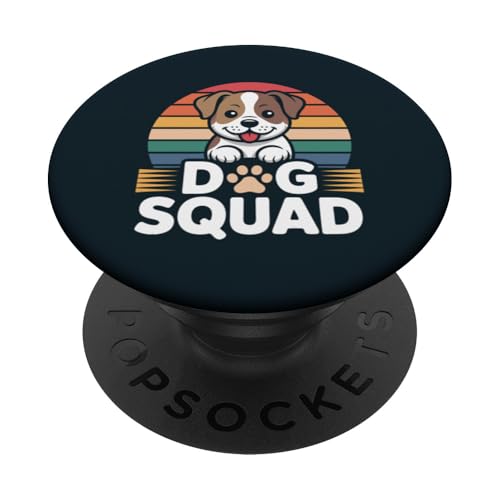 Dog Squad Süßer Hund PopSockets Klebender PopGrip von Dog Lover Gifts & Tees