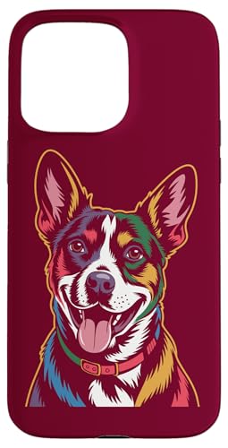 Farbenfroher Jack Russell Terrier Hülle für iPhone 15 Pro Max von Dog Lover Gifts & Tees