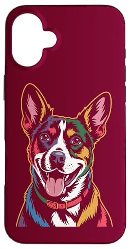 Farbenfroher Jack Russell Terrier Hülle für iPhone 16 Plus von Dog Lover Gifts & Tees