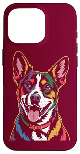 Farbenfroher Jack Russell Terrier Hülle für iPhone 16 Pro von Dog Lover Gifts & Tees