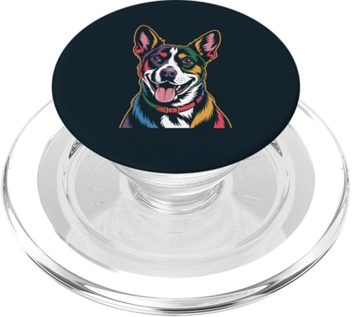 Farbenfroher Jack Russell Terrier PopSockets PopGrip für MagSafe von Dog Lover Gifts & Tees