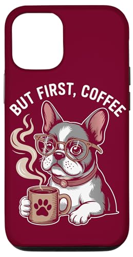 Französische Bulldogge Hipster Frenchie Coffee Dog Hülle für iPhone 12/12 Pro von Dog Lover Gifts & Tees