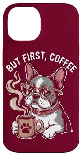 Französische Bulldogge Hipster Frenchie Coffee Dog Hülle für iPhone 14 von Dog Lover Gifts & Tees