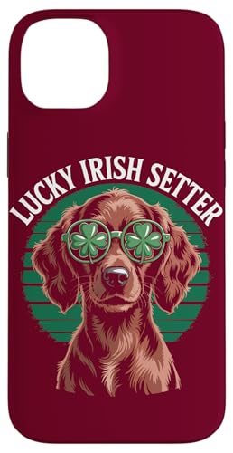 Glücklicher irischer Setter Patricks Day Dog Hülle für iPhone 14 Plus von Dog Lover Gifts & Tees