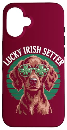 Glücklicher irischer Setter Patricks Day Dog Hülle für iPhone 16 von Dog Lover Gifts & Tees