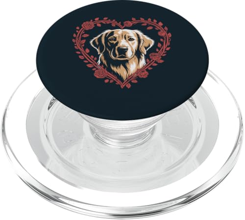 Golden Retriever Herz Hund PopSockets PopGrip für MagSafe von Dog Lover Gifts & Tees