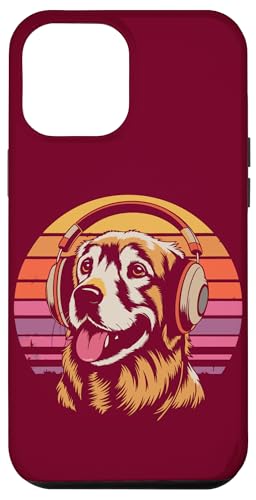Golden Retriever Kopfhörer Musik Hund Hülle für iPhone 12 Pro Max von Dog Lover Gifts & Tees