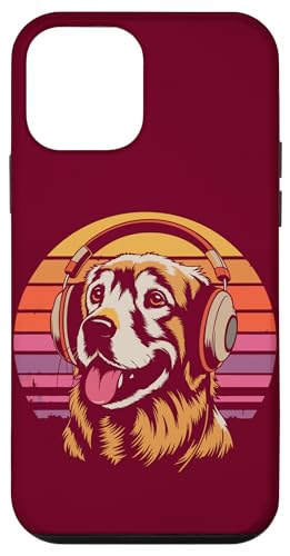 Golden Retriever Kopfhörer Musik Hund Hülle für iPhone 12 mini von Dog Lover Gifts & Tees