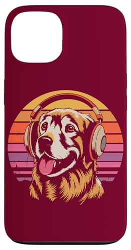 Golden Retriever Kopfhörer Musik Hund Hülle für iPhone 13 von Dog Lover Gifts & Tees