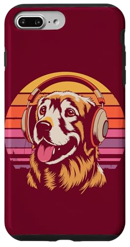 Golden Retriever Kopfhörer Musik Hund Hülle für iPhone 7 Plus/8 Plus von Dog Lover Gifts & Tees