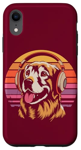 Golden Retriever Kopfhörer Musik Hund Hülle für iPhone XR von Dog Lover Gifts & Tees
