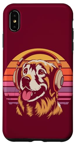 Golden Retriever Kopfhörer Musik Hund Hülle für iPhone XS Max von Dog Lover Gifts & Tees
