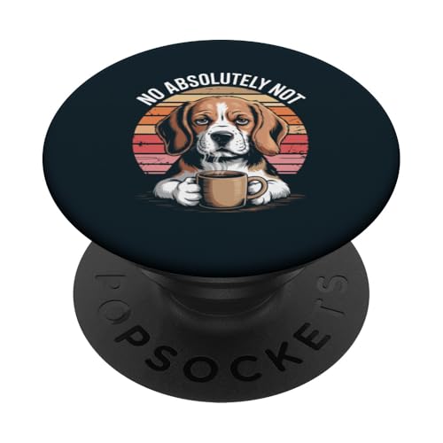 Grumpy Dog Coffee Bürohund PopSockets Klebender PopGrip von Dog Lover Gifts & Tees