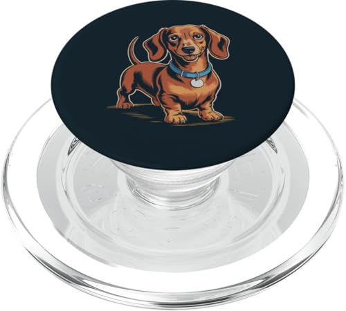 Happy Dackel PopSockets PopGrip für MagSafe von Dog Lover Gifts & Tees
