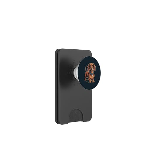 Happy Dackel PopSockets PopWallet für MagSafe von Dog Lover Gifts & Tees