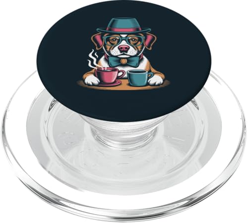 Hipster-Hund PopSockets PopGrip für MagSafe von Dog Lover Gifts & Tees