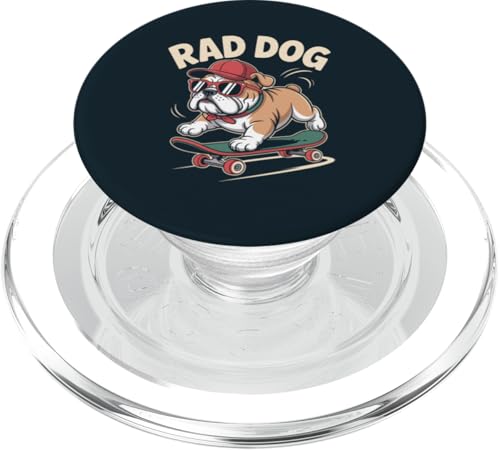 Hund auf Skateboard Skating Hund PopSockets PopGrip für MagSafe von Dog Lover Gifts & Tees