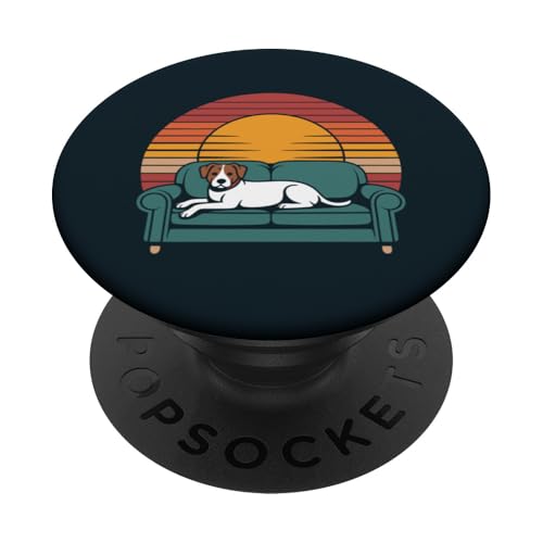 Hund auf der Couch Entspannter Hund PopSockets Klebender PopGrip von Dog Lover Gifts & Tees