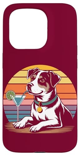 Hund trinkt Cocktail Dog Hülle für iPhone 15 Pro von Dog Lover Gifts & Tees
