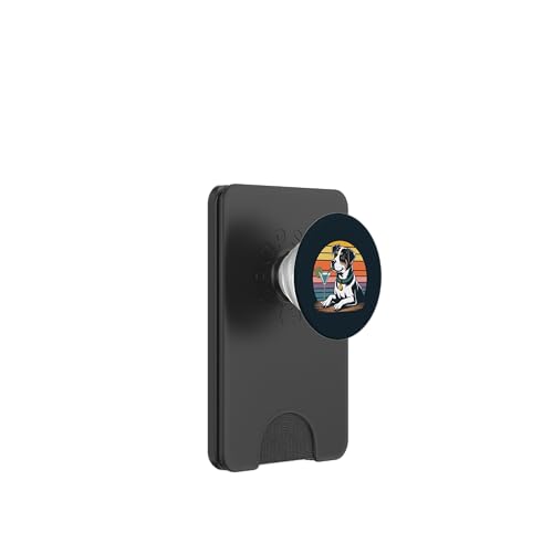 Hund trinkt Cocktail Dog PopSockets PopWallet für MagSafe von Dog Lover Gifts & Tees