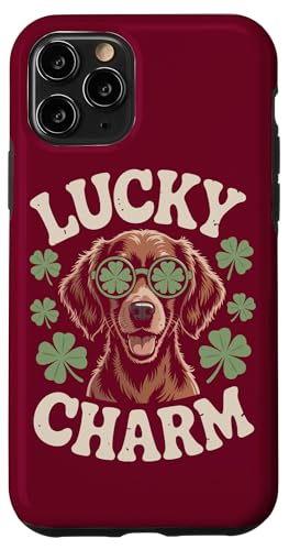 Irischer Setter Patricks Day Dog Hülle für iPhone 11 Pro von Dog Lover Gifts & Tees