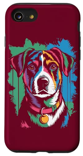 Jack Russell Terrier Kunstwerk Hülle für iPhone SE (2020) / 7 / 8 von Dog Lover Gifts & Tees
