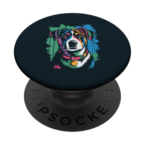 Jack Russell Terrier Kunstwerk PopSockets Klebender PopGrip von Dog Lover Gifts & Tees