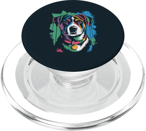 Jack Russell Terrier Kunstwerk PopSockets PopGrip für MagSafe von Dog Lover Gifts & Tees