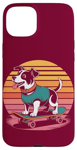 Jack Russell Terrier Skateboard Hund Hülle für iPhone 15 Plus von Dog Lover Gifts & Tees