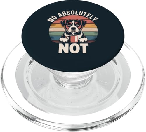 Office Jack Russell Terrier Coffee Grumpy Dog PopSockets PopGrip für MagSafe von Dog Lover Gifts & Tees