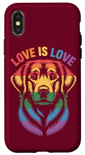 Queer Dog Pride Flagge Hund Hülle für iPhone X/XS von Dog Lover Gifts & Tees