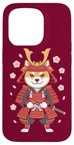 Shiba Inu Samurai Hund Hülle für iPhone 15 Pro von Dog Lover Gifts & Tees