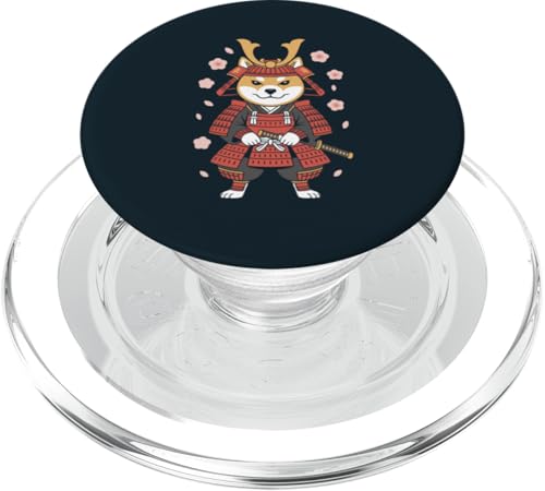 Shiba Inu Samurai Hund PopSockets PopGrip für MagSafe von Dog Lover Gifts & Tees