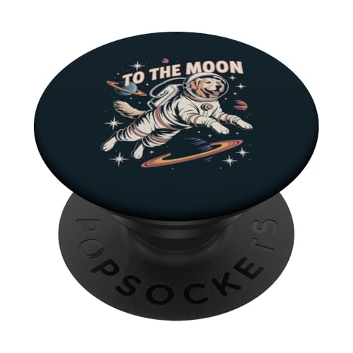 Space Golden Retriever Astronaut PopSockets Klebender PopGrip von Dog Lover Gifts & Tees