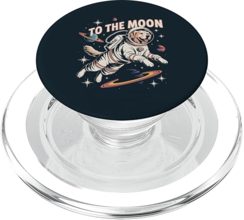 Space Golden Retriever Astronaut PopSockets PopGrip für MagSafe von Dog Lover Gifts & Tees